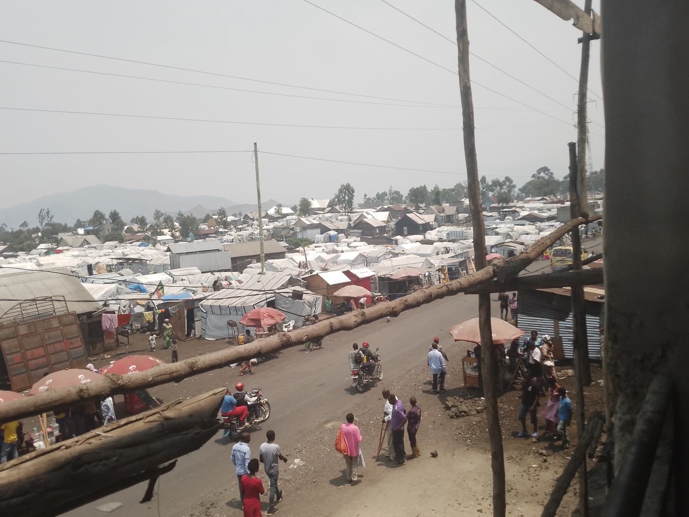 Camp de personnes déplacées à Goma