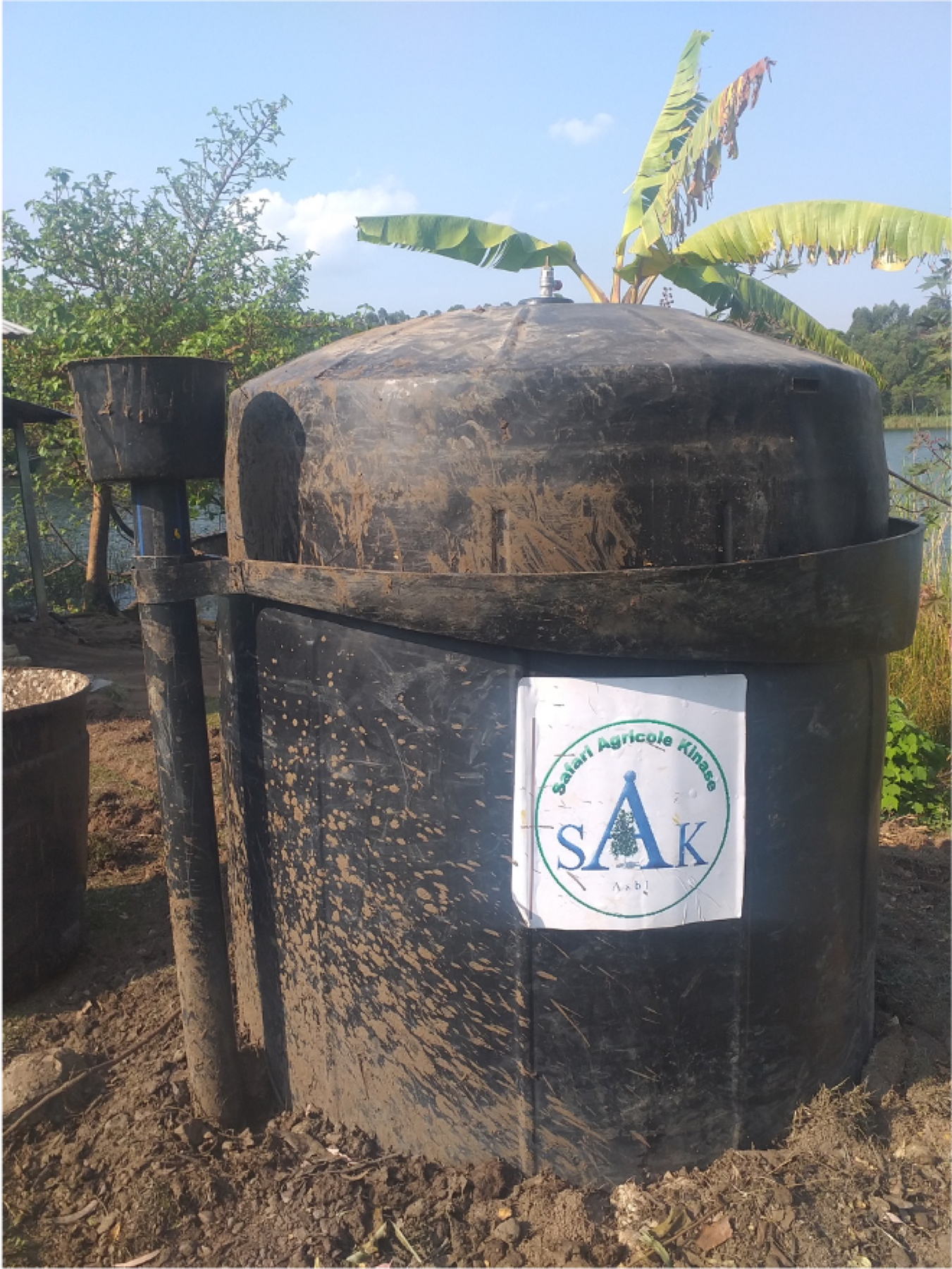 Biodigesteur plastique installé par SAK